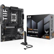 Resim ASUS TUF GAMING X870-PLUS WIFI AMD X870 AM5 DDR5 8000 HDMI 2xUSB4 4x M2 USB3.2 WiFi 7 + BT AURA RGB 2.5Gbit LAN ATX 16+2+1(80A) Güç Aşamaları, Çift USB4, 4 x M.2 slots Anakart 