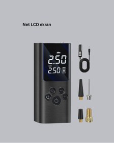 Resim fantastik store LED Işıklı Dijital Hava Pompası Araba Bisiklet Uyumlu - Lisinya 