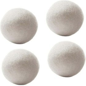 Resim Teltree 4 Adet 6cm Organik Yün Kurutma Topu Doğal Kumaş Yumuşatıcı Yeniden Kullanılabilir Enerji Ve Para Tasarrufu Sağlar 