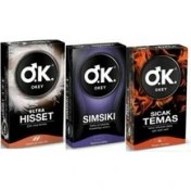 Resim Okey Prezervatif Ultra Hisset 10 Lu + Sımsıkı 10 Lu + Sıcak Temas 10 Lu 