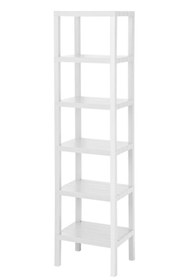 Resim Bayev 6 Katlı Beyaz Kitaplık Plastik Raf Ünitesi Çiçeklik Dosyalık - Ofis Düzenleyici Dekoratif Dosya Rafı 