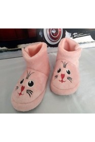 Resim ER TAKI Kız Çocuk Yumuşak Kışlık Cırt Cırtlı Anaokulu Kreş Günlük Ev Botu Pandif Panduf 