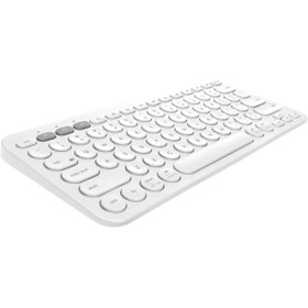 Resim TezMax Casper Via S50 10.1" Uyumlu Kablosuz Bluetooth Pilli Türkçe Q Klavye - Beyaz 