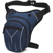 Resim Pazly Bisiklet Ve Motosiklet İçin Su Geçirmez Bel Çantası - Kapasiteli, Reflektörlü, Koyu Mavi Koyu Mavi 