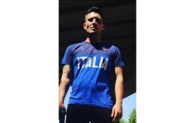 Resim Italya Cio Baba Mavi Yetişkin Özel Üretim Futbol Forması 