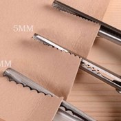 Resim 1 adet 3/5/7mm Kumaş Dikim Dalgalı Kenarlığı Pinking Makası Makas Klipsi RTY 