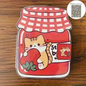 Resim 6 Parça Çilek Temalı Kedi DIY El Sanatları Seti: Yaratıcı El Yapımı Malzemeler + 5 Rastgele Desenli Sticker, Scrapbooking ve Puzzle Yapım İçin Mükemmel, Doğum Günü, Noel ve Yılbaşı Hediyeleri İçin İdeal! 