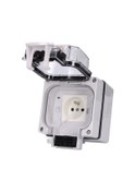 Resim Symbee Dış Mekan Ip66 Su Geçirmez Duvar Montajlı Prizi, 250v 16a, Abs Kasa, Kilitlebilir Kapak, Frenk Standartı 