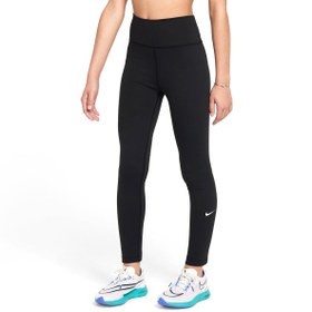 Resim Nike Dri-Fit One Çocuk Siyah Günlük Stil Tayt FZ5605-010 