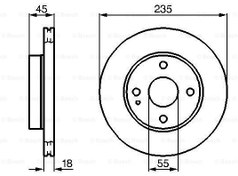Resim Mazda 323 1989-1996 & Mazda 121 1991-1996 Ön Havalı Fren Aynası 