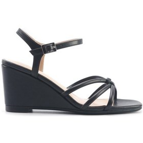 Resim Nine West Jorgıa 5fx Siyah Kadın Dolgu Topuk Sandalet 000000000101928857 Siyah 