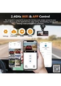 Resim Inox-x604 Wifi 3 Kameralı Araç Kamerası 