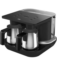 Resim Beko Tkm S Keyf Çelik Ikili Kahve Makinesi , 1500 ml , 6 Fincan , 1200 Wolt ,siyah TCM7061 