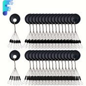 Resim 600 ADET (100 Set) Evrensel Kauçuk Olta İpi Stoperleri - Deniz Sazan ve Sinek Balıkçılığı İçin Boşluk Fasulyeleri, Çakmak Taşı Yok, Yuvarlak Şamandıra Topu, Sazan Balıkçılığı Aksesuarları, Tüm Oltacılar İçin İplik Stoper Boncukları 