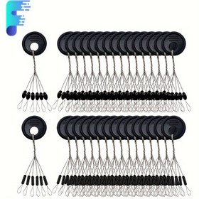 Resim 600 ADET (100 Set) Evrensel Kauçuk Olta İpi Stoperleri - Deniz Sazan ve Sinek Balıkçılığı İçin Boşluk Fasulyeleri, Çakmak Taşı Yok, Yuvarlak Şamandıra Topu, Sazan Balıkçılığı Aksesuarları, Tüm Oltacılar İçin İplik Stoper Boncukları 