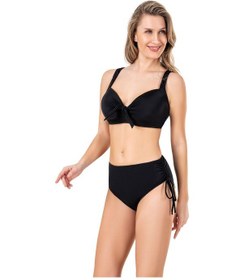 Resim Endeep Kadın Fiyonk Detaylı Siyah Büyük Beden Bikini Takımı 