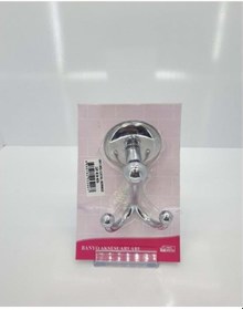 Resim Öz Taç 206y İkili Çatal Bornoz Yapıştırmalı Krom/beyaz Beyaz - Krom 