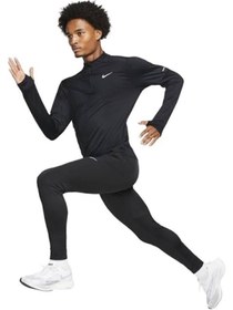 Resim Nike Dri-fit 1/2-zip Running Long-sleeve Erkek Tişört 