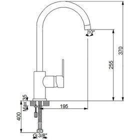 Resim Newarc Domıno Eviye Bataryası Krom. 