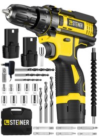 Resim Steiner AR-128VF Li-ion S Çift Akülü Şarjlı Vidalama 