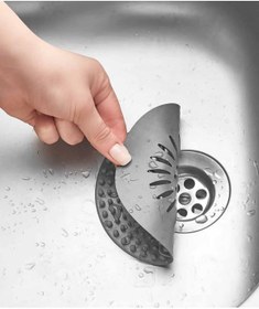Resim incirop Silikon Yuvarlak Lavabo Süzgeci Kaymaz Süzgeç Gider Kapağı 