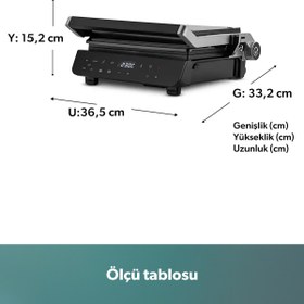 Resim Homend Grilliant 1343H Cam Yüzeyli 5 Hazır Programlı LED Ekranlı Konuşan Tost ve Izgara Makinesi 