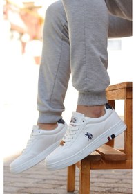 Resim U.s. Polo Assn. Noah Erkek Sneaker Spor Ayakkabı 867800000724 05 Beyaz Beyaz 