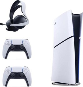 Resim Playstation 5 Slim İthalatçı Garantili + 2. Beyaz Dualsense + Pulse 3D Kablosuz Kulaklık 