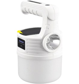 Resim Büro Ev Ofis Kamp Keyfi İçin 2000lm 5mod Solar Şarjlı Tuoch Led Lamba Açık Gri 