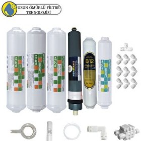 Resim Pemax Water Solutions Purefer Kapalı Kasa Su Arıtma Cihazlarına Sertifikalı 6'lı Platinium Mebran B12 Alkalili 