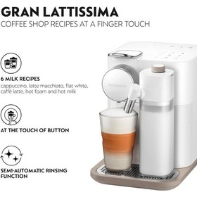 Resim Kapsüller için Espresso kahve makinesi Delonghi Nespresso Gran Lattissima EN640.W 
