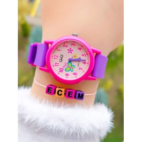 Resim Q&Q Silikon Kordonlu 10 Atm Su Geçirmez Kız Çocuk Kol Saati Kişiye Özel Hediye Isimli Bileklik 