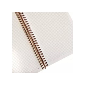 Resim Envıro Spiralli Kraft Sert Kapak Defteri A4 100 Yaprak Kareli 