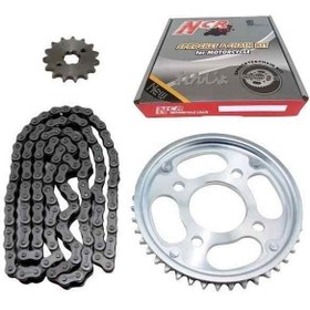 Resim Honda Cbf 150 Ön-Arka Dişli Zincir Set Ncr 428H 128L 15-42T 