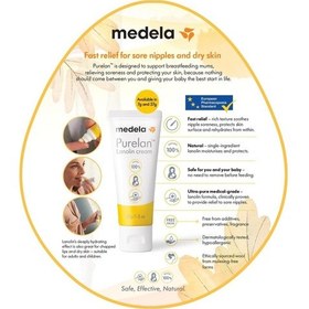 Resim Medela Purelan Lanolin Göğüs Ucu Kremi 2'Li Paket 7G 37G 