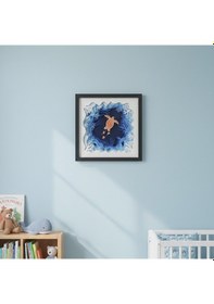 Resim Okyanus Kaplumbağa Diyoraması Papercraft Sanat Çerçevesi 