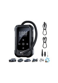 Resim Fiat Egea/ Egea Cross İçin Digital Şarjlı Güçlü Araba Lastik Şişirme Kompresörü Basınç Göstergeli 