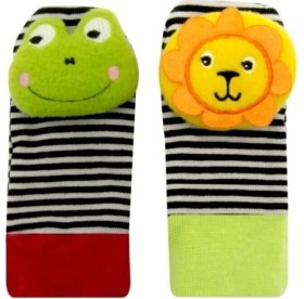 Resim Babyjem Sevimli Arkadaşlarım Çorap Ve Bileklik Aslan & Kurbağa 