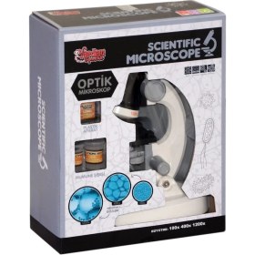 Resim MCM Group KM-1012A-1 1013A-1 Işıklı Objektif Bilim Mikroskopu 