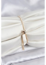 Resim Gold Renk Nazar Model Zirkon Taşlı Asansörlü Su Yolu Bileklik - Tj-bb8238 Açık Mor 