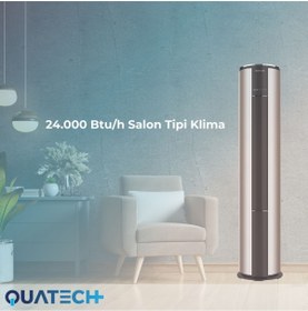 Resim QUATECH 24.000 Btu/h A++ Enerji Sınıfı R32 Salon Tipi Inverter Klima 