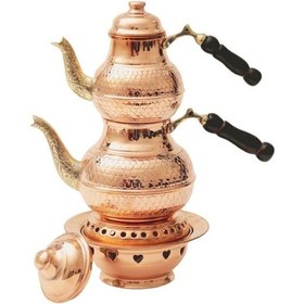 Resim Baklava Küçük Ağır Çaydanlık Kırmızı 