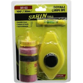 Resim 30MT - 100 GR - KIRMIZI TOZ BOYALI ÇIRPI İPİ - SU TERAZİSİ (3791) 