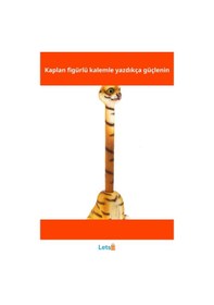 Resim Kaplan Figürlü Dayanıklı Polyester Tükenmez Kalem Çok Renkli 