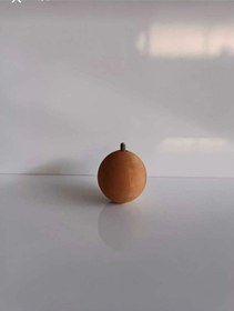 Resim Puf Ayağı Mobilya Ayağı Ahşap Topaç Ayak Masa Sehpa Ayağı Ahşap Yuvarlak Ayak Yükseklik 7.5 Cm Kahverengi 