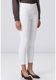 Resim Network Beyaz Kaplamalı Skinny Kalıp Denim Pantolon 