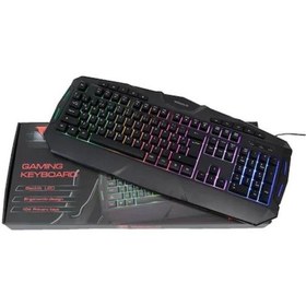 Resim Wozlo WZ-790M Işıklı Usb Oyuncu Multimedia Gaming Q Klavye 