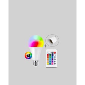 Resim Asiltech Kumanda Destekli Çok Renkli Akıllı LED Ampul 
