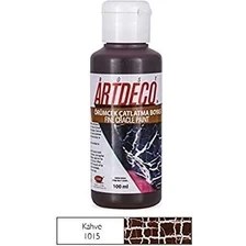 Resim Artdeco Örümcek Çatlatma Boyası 100 ml Kahve 1015 