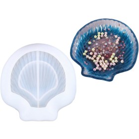 Resim Getshopmini Epoksi Deniz Kabuğu Çerezlik Kalıbı Taş Tozu Çerezlik Kalıbı Beton Alçı Kalıbı Silikon 15.5x14.7cm 